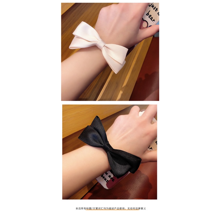 Dây Buộc Tóc Thắt Nơ Cỡ Lớn Kiểu Hàn Quốc Đơn Giản