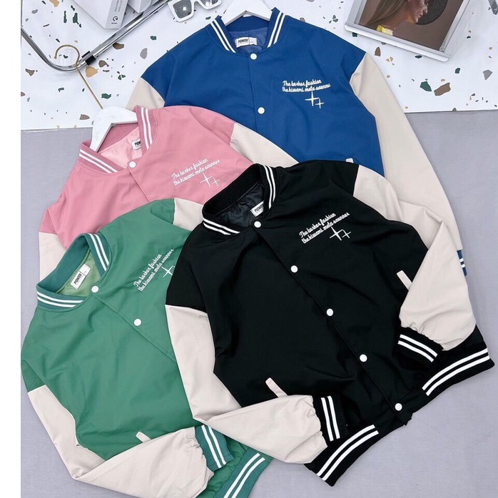 Áo gió bomber 2 lớp tráng bạc chống nước cao cấp , Áo bomber nữ form chuẩn lên dáng cực đẹp siêu hot 2022