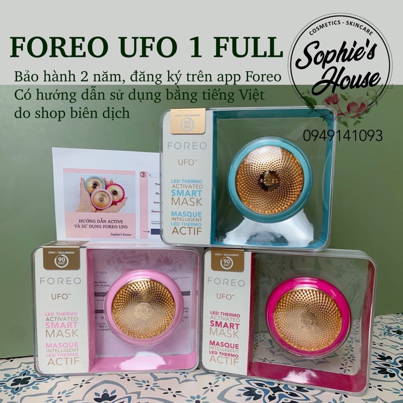 [Có sẵn, đủ bill + bảo hành] Máy đắp mặt nạ Foreo UFO Full