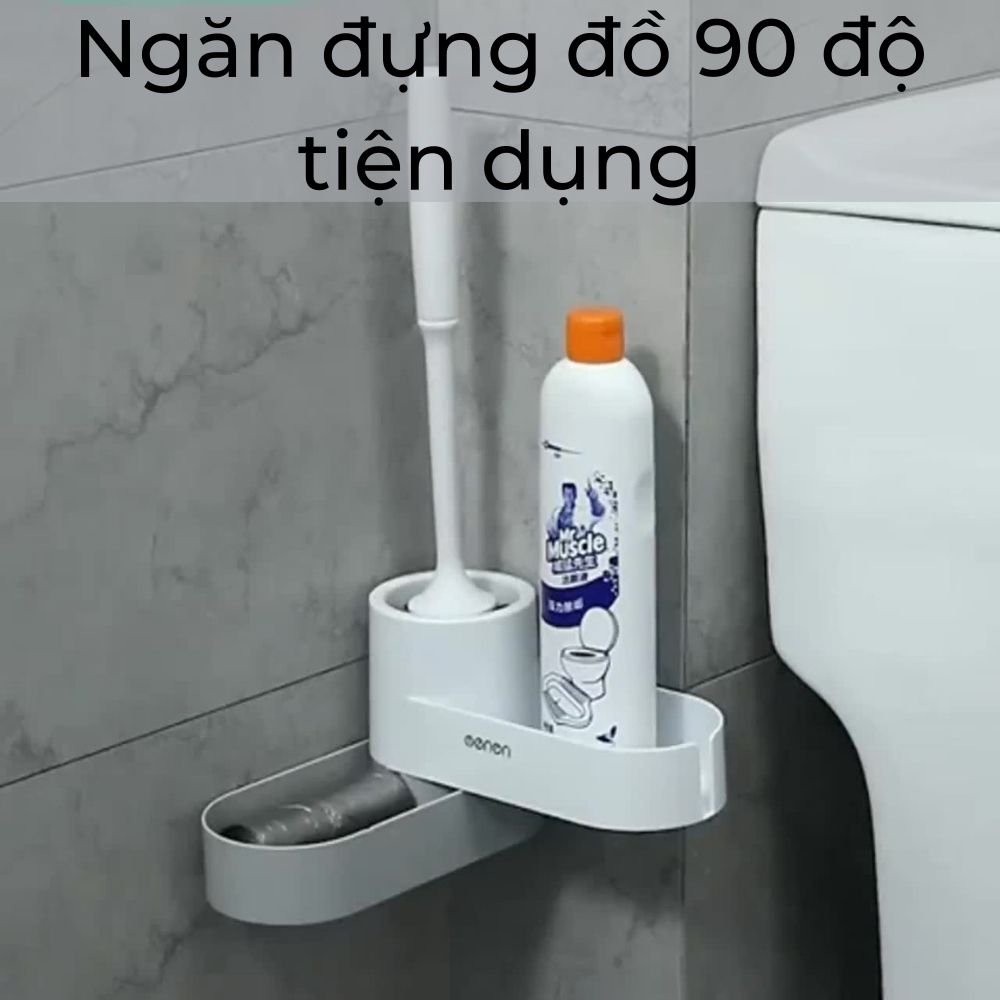 Chổi Cọ Vệ Sinh OENON Chính Hãng Cao Cấp (Tặng Kèm Kệ Để Chổi Cọ Rửa Toilet Thông Minh)