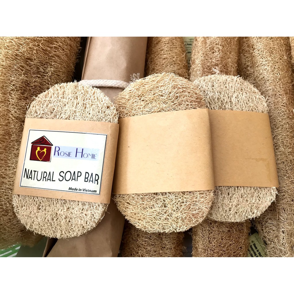 Bao tay tắm Tẩy tế bào chết/Bao tay tắm Tẩy Da Chết từ Xơ Mướp Tự Nhiên, Hàng loại 1, Xuất khẩu US, Korea
