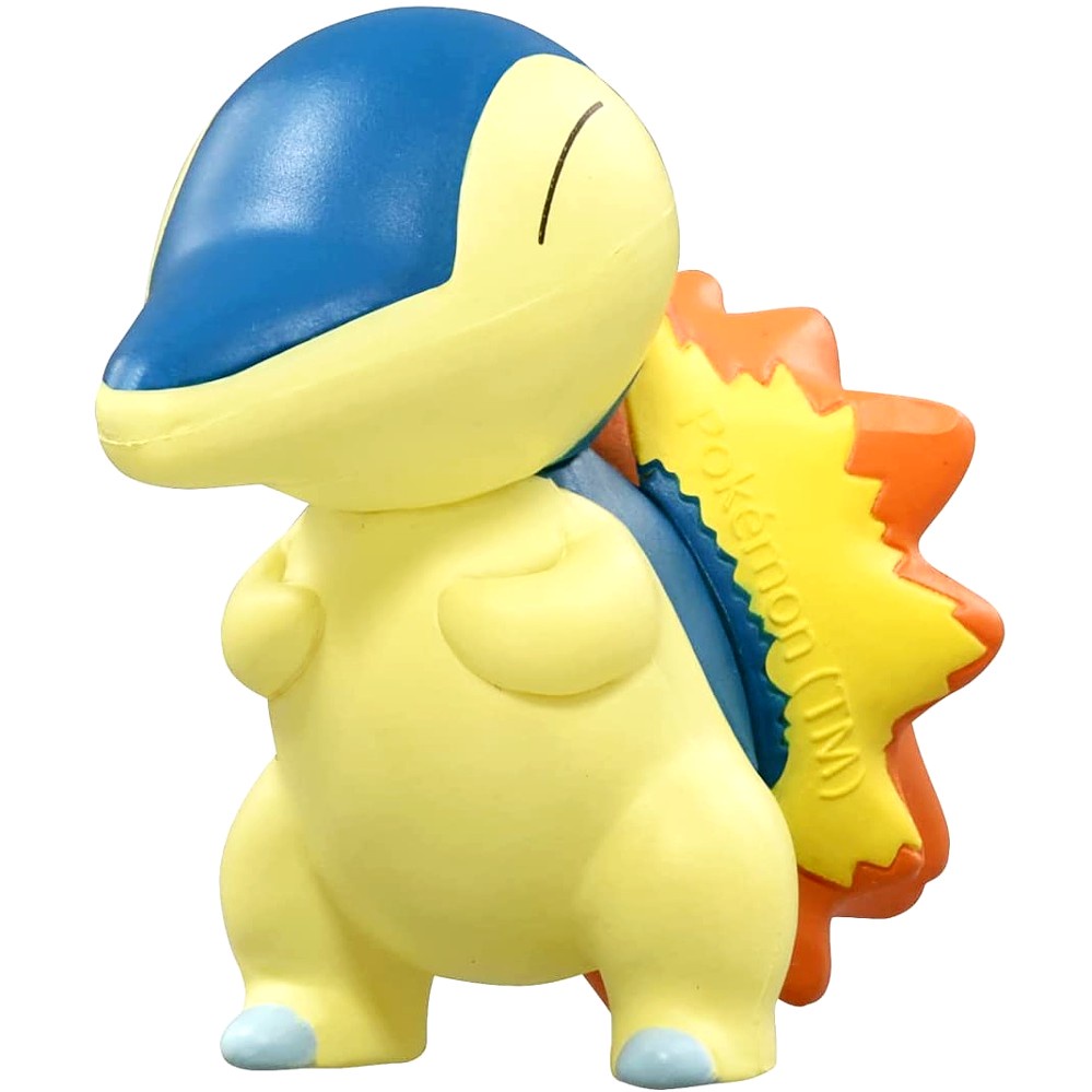 Mô Hình Pokemon Cyndaquil chính hãng Takara TOMY Standard Size Nhật Bản - Pokemon Figure Moncolle Starter Gen 2 Johto