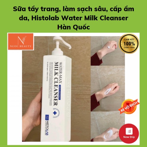 Sữa tẩy trang, làm sạch sâu, cấp ẩm da, Histolab Water Milk Cleanser Hàn Quốc