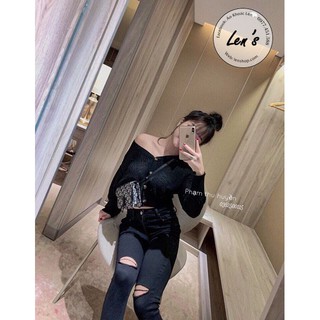 ÁO KHOÁC MỎNG LEN DÁNG CROPTOP