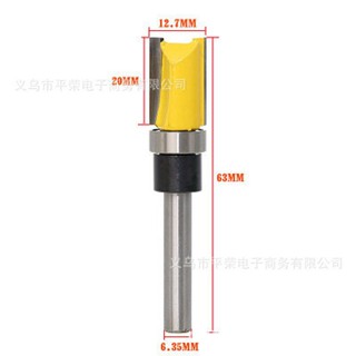 Mũi phay gỗ thẳng bi ngược cốt 6ly3