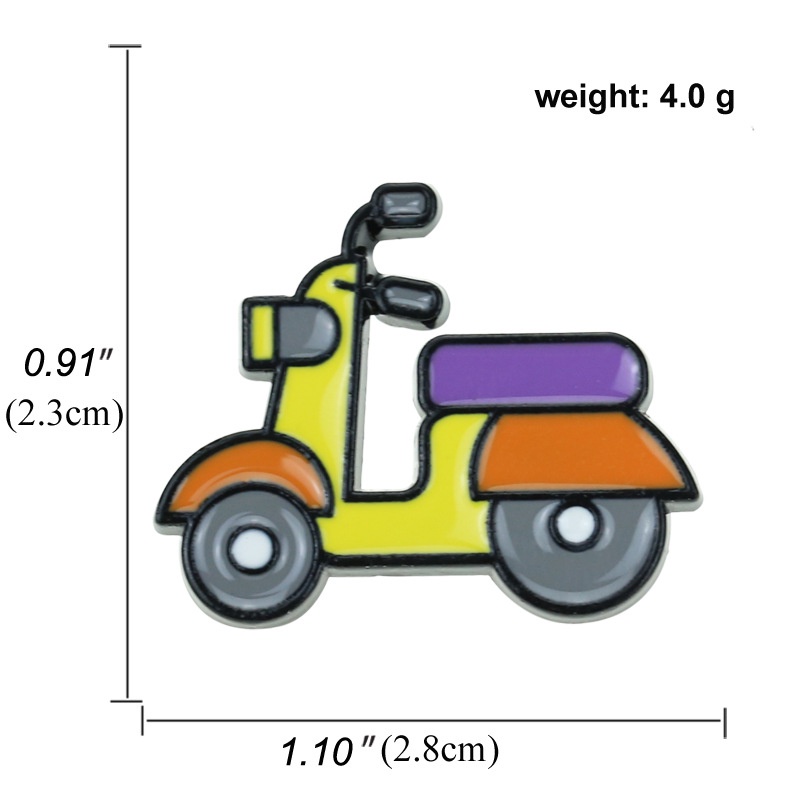 (MớI) Ghim CàI ÁO HìNh Xe MáY Dễ Thương