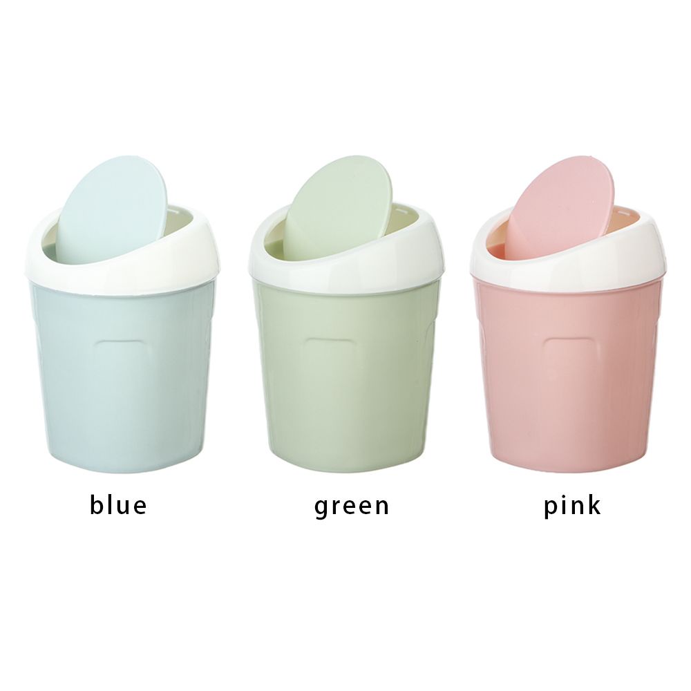 Thùng rác để bàn mini bằng nhựa có nắp đậy