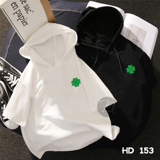 Áo Hoodie tay lỡ 💖𝑭𝑹𝑬𝑬𝑺𝑯𝑰𝑷 💖 Áo in hình logo lá HD 153