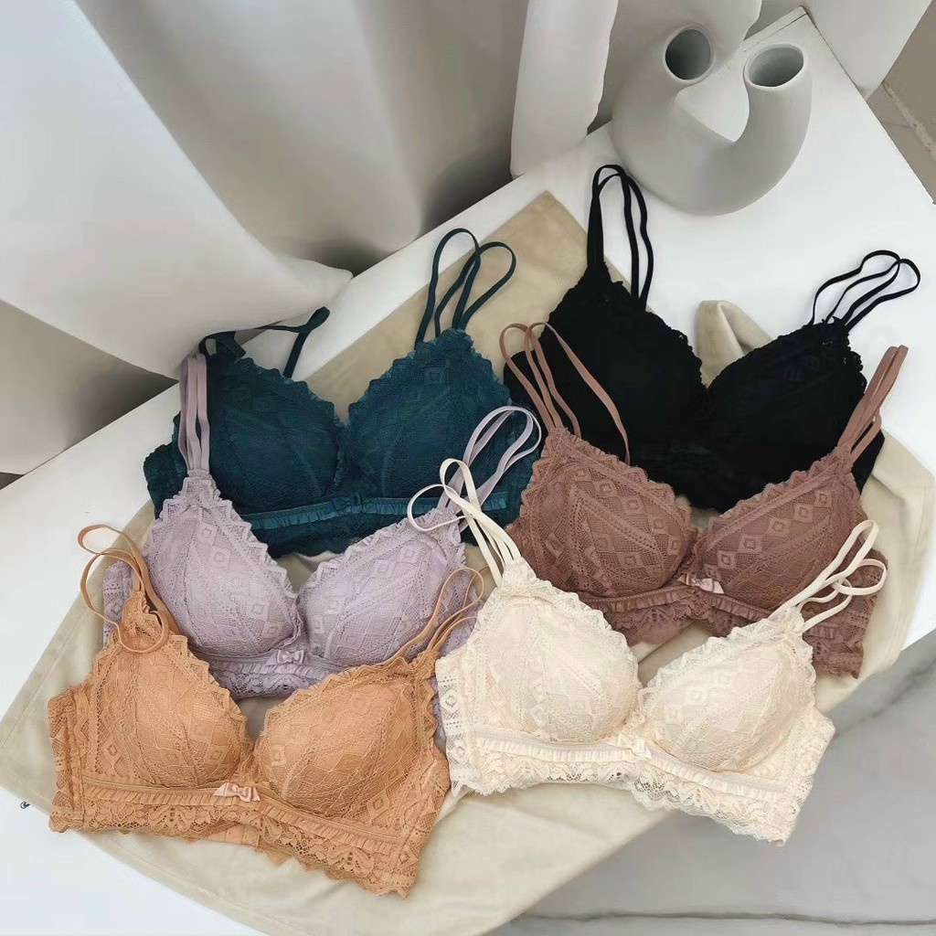 Áo Lót Ren - Aó Ngực Ren Nâng Ngực Đệm Hơi Mềm Như Bún Không Gọng Siêu Ôm Nâng Đẩy Tạo Khe Cao Cấp