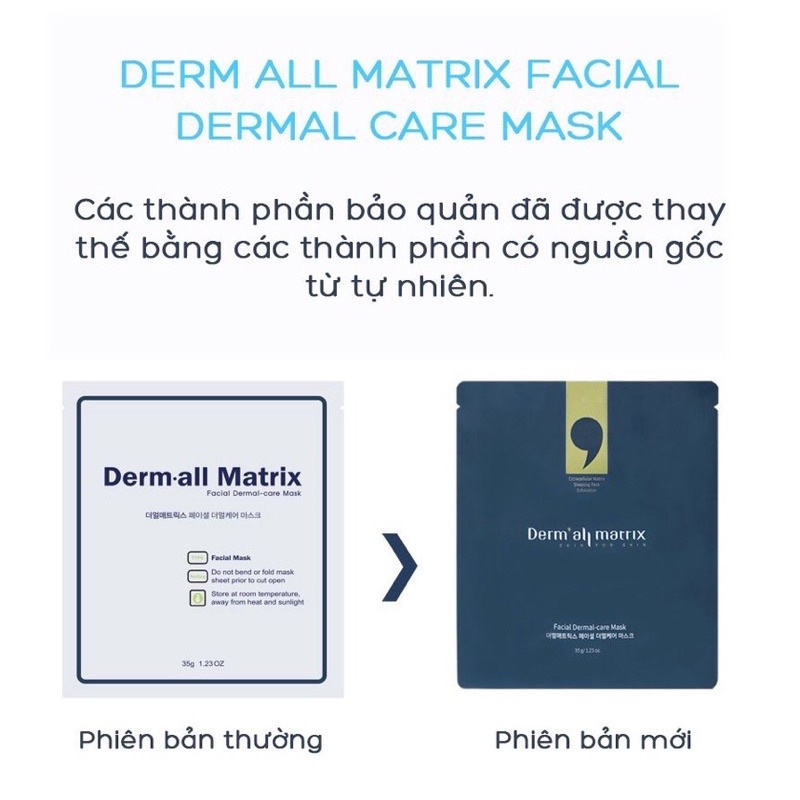 MẶT NẠ MA THUẬT DERM ALL MATRIX PHỤC HỒI, NÂNG CƠ SÁNG DA