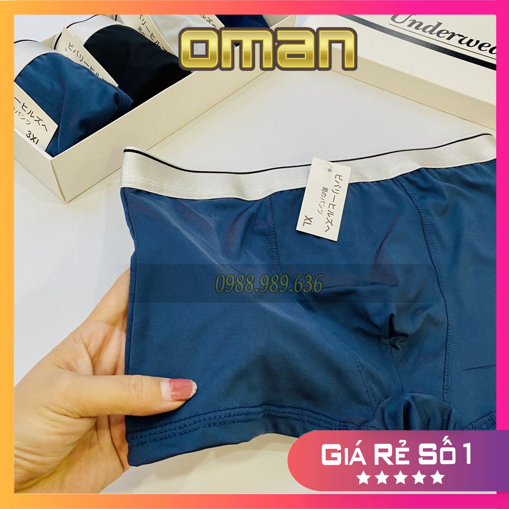 Quần lót nam boxer, quần sịp đùi nam thun lạnh co giãn, thông thoáng siêu mướt