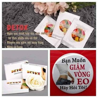 hộp 30 viên detox giảm mỡ bụng hồng minh