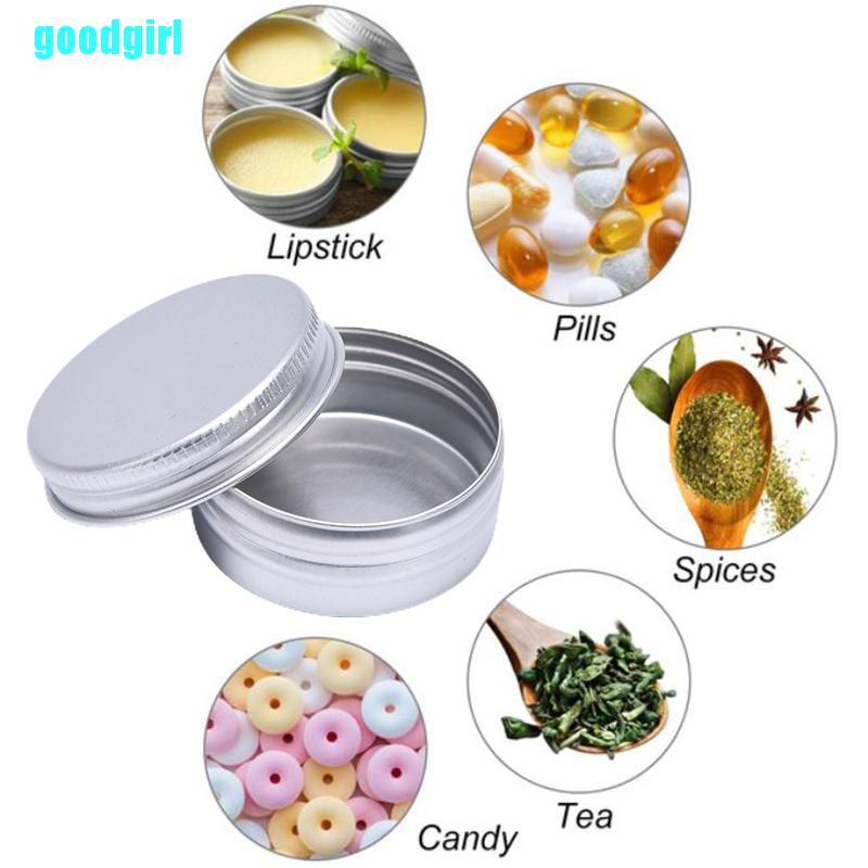 Set 5 Hộp Nhôm Tròn Mini Đựng Đồ Đa Năng Tiện Dụng