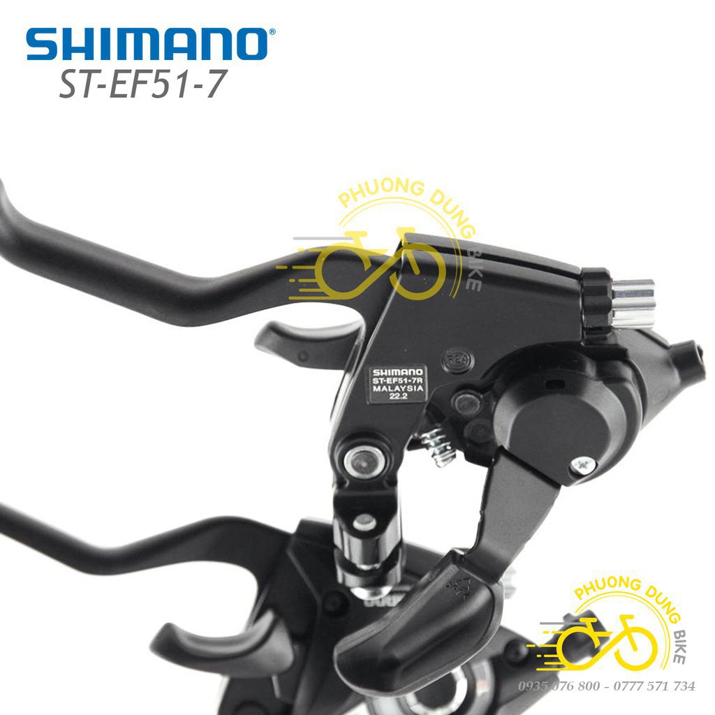 Tay đề xe đạp Shimano ST-EF51-7  3x7 Speed