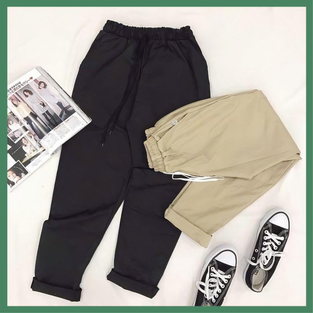 Quần baggy Nam Nữ kaki unisex, Quần Baggy kaki Nam Nữ