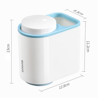 Toothbrush holder with 2 convenient bathroom wall stickers