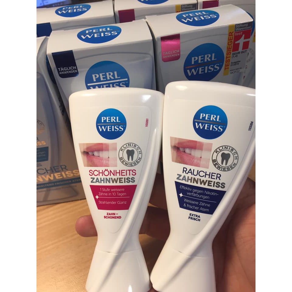 KEM ĐÁNH RĂNG SIÊU TRẮNG PERL WEISS