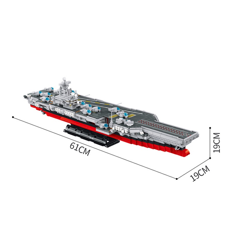 Đồ chơi Lắp ráp Tàu sân bay Hoa Kỳ Nimitz, Panlos 637009 Aircraft Carrier, Xếp hình thông minh, Mô hình Tàu chiến