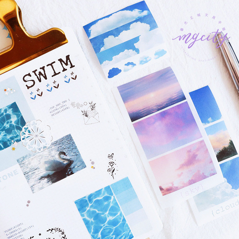 Washi tape khổ lớn, sticker instagram băng dính họa tiết trang trí sổ tay, bullet journal DecorMe