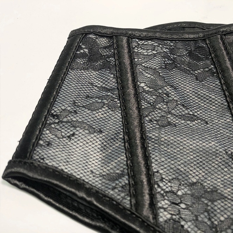 Áo corset định hình eo phối ren quyến rũ cho nữ