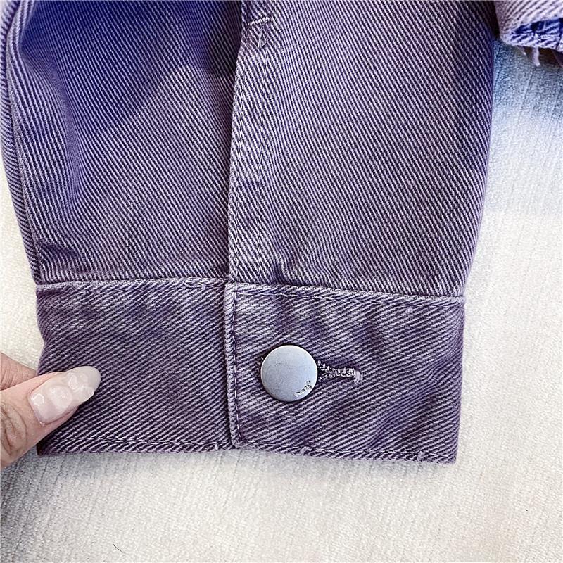 Áo Khoác Denim Dáng Rộng Ngắn Thời Trang Hàn Quốc