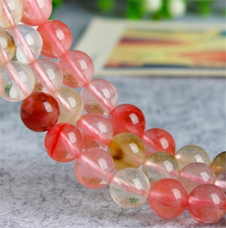 Hạt đá quý tự nhiên Hạt thạch anh đầy màu sắc Hạt hạt rời DIY Trang sức Làm. hạt