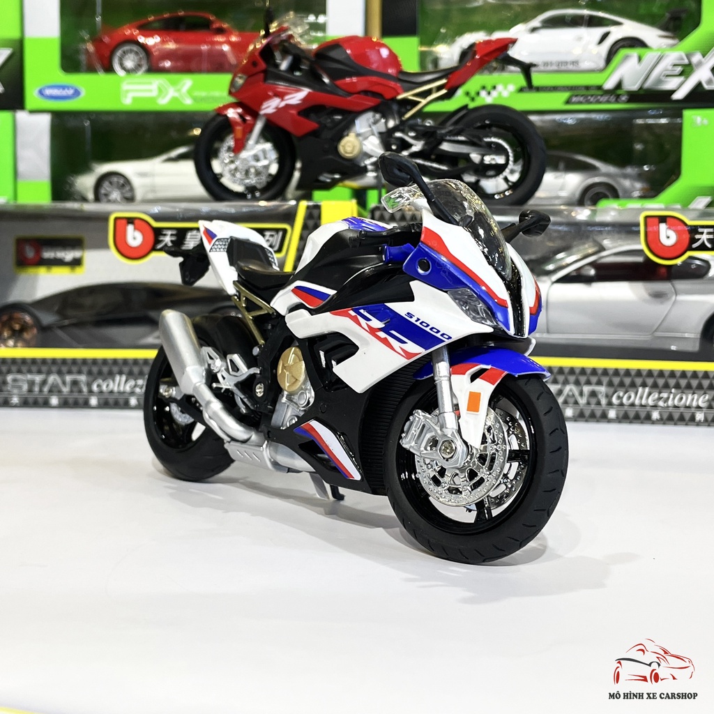 Xe mô hình motor siêu xe BMW s1000rr 2020 tỉ lệ 1:12 Hãng Alloy