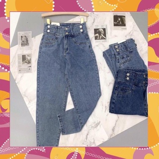 GIẢM GIÁ Quần vải bò jean baggy nam nữ jeans ống suông rộng Unisex hàng Quảng Châu sành điệu  CANAJEAN MS11