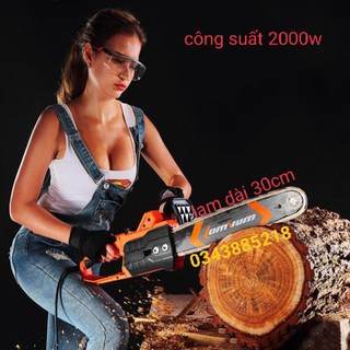máy cưa xích điện mini công suất lớn