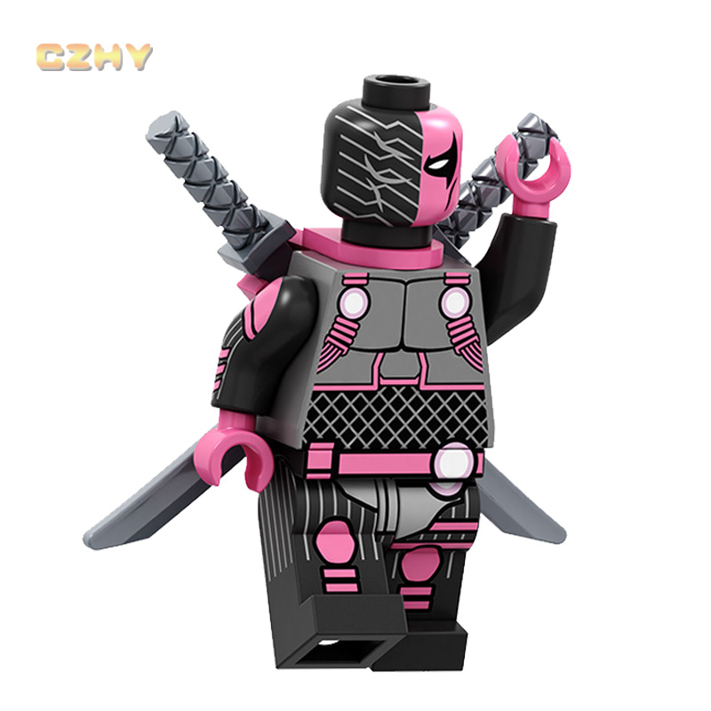 DC Deathstroke Minifigure Super Heroes Building Blocks Lego Figurine Knightmare Batman Harley Quinn Toys for Children