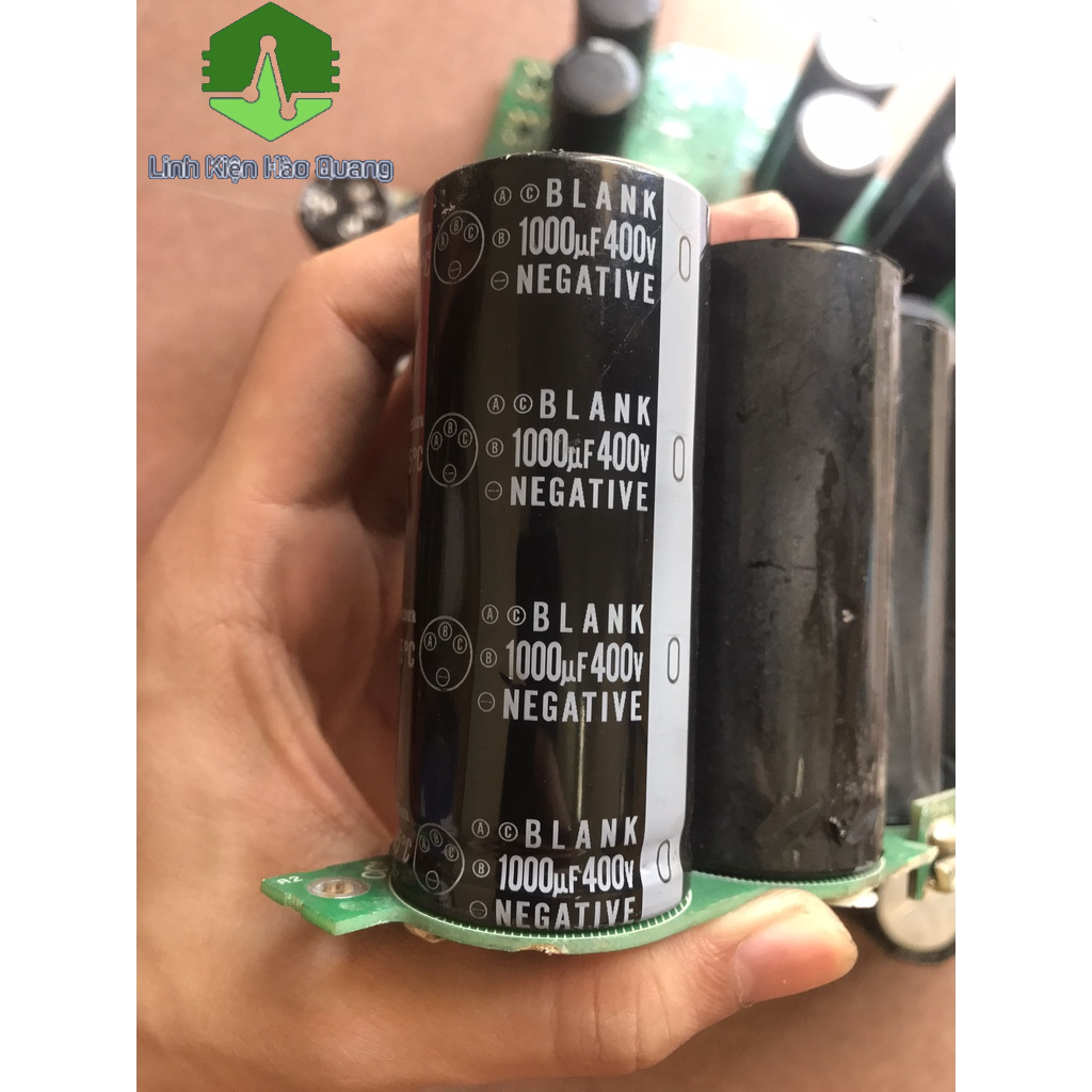 TỤ LỌC NGUỒN TỤ HOÁ 1000uF 400V THÁO MÁY CHÍNH HÃNG