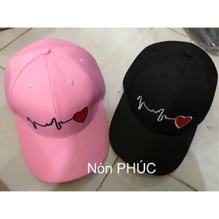 Nón kết thêu nhịp tim đang hot - Nón Kết Rẻ Đẹp