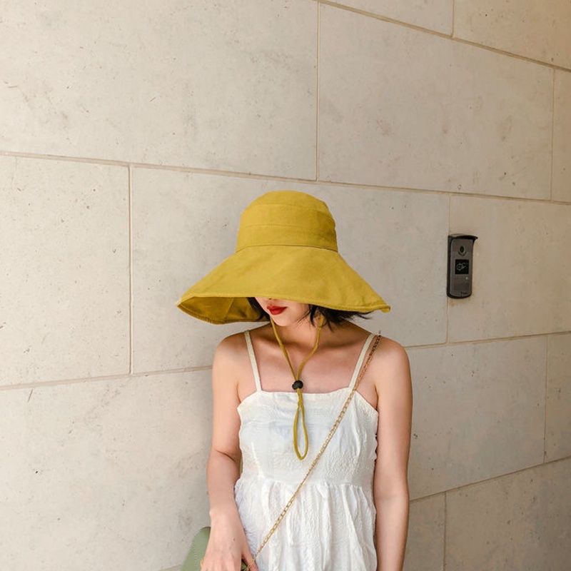 Nón Bucket Nữ / Nón Rộng Vành Nữ / Nón Tai Bèo Vành Rộng 15CM Chống Tia UV Thời Trang Mùa Hè Cho Nữ