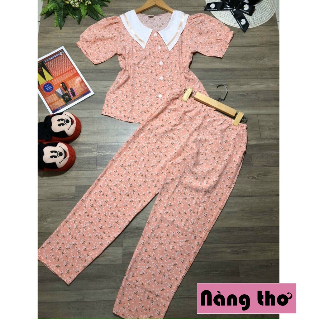 Đồ bộ nữ quần lửng tay dài vải kate lụa mềm mịn NHIỀU MẪU freesize - Nàng Thơ's Shop