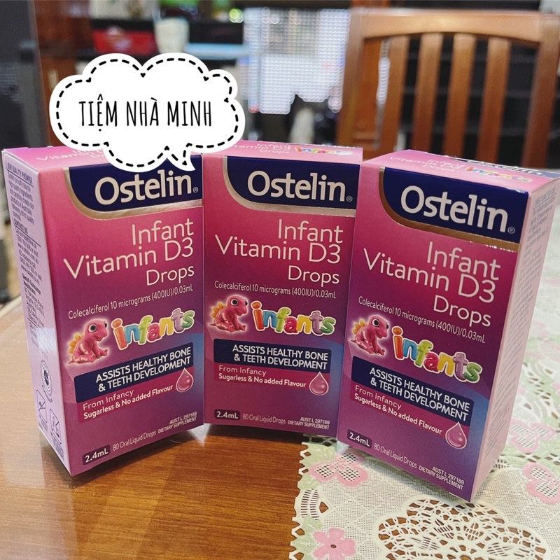 VITAMIN D3 CHO BÉ SƠ SINH VÀ TRẺ EM OSTERLIN (BILL ÚC)