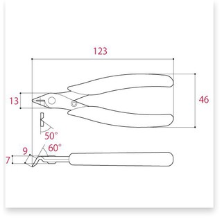 Kìm cắt không gỉ mũi cong SNB-125