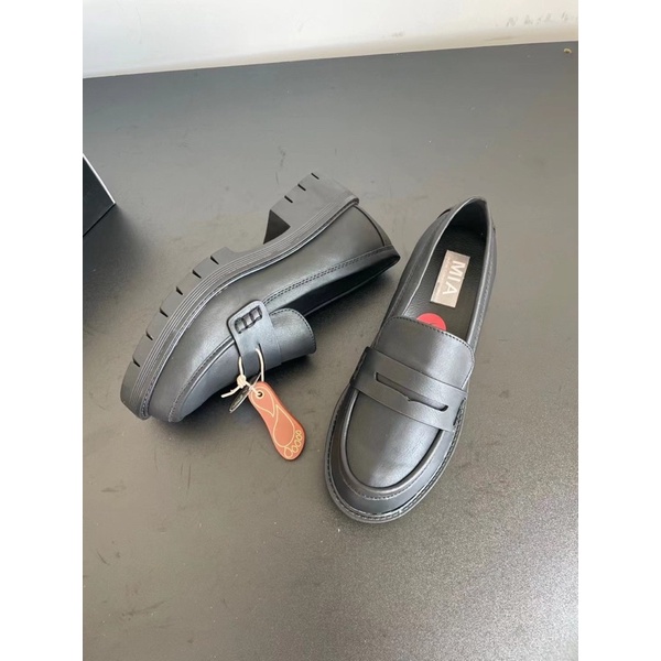 Giày lười nữ Mia  Giày loafers nữ da Pu tăng chiều cao cao cấp 0822