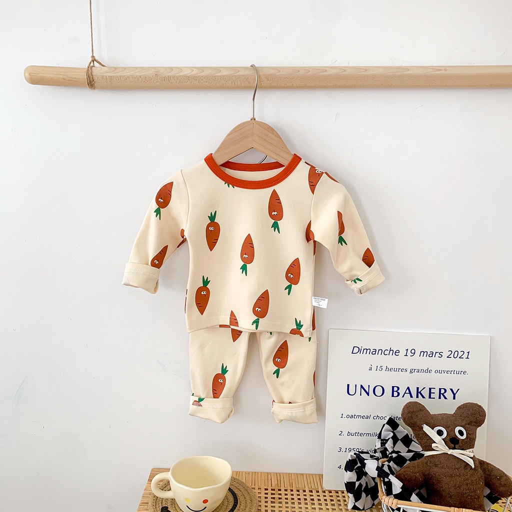 Set áo thun tay dài &amp; quần dài cho trẻ sơ sinh