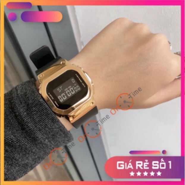 Đồng hồ thể thao Casio S5600 nam nữ viền thép không gỉ, dây cao su siêu bền, nhiều màu cực đẹp | BigBuy360 - bigbuy360.vn