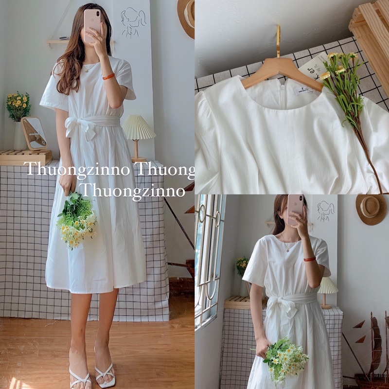 [ẢNH THẬT/VIDEO]Váy Lorita dáng dài Hàn Quốc  Đầm thanh lịch thiết kế xếp li chít eo tôn dáng | BigBuy360 - bigbuy360.vn