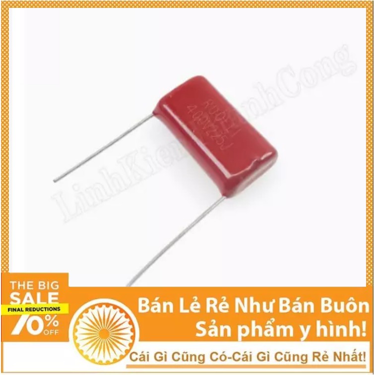 Tụ CBB 225J 2.2uF 400V P=27.5mm