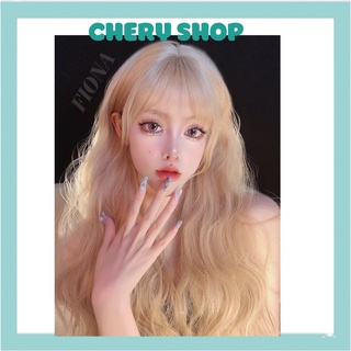 Tóc giả nữ đẹp cả đầu ❤️FREESHIP 😍 tóc giả nguyên đầu nữ xù lửng- mã 8184