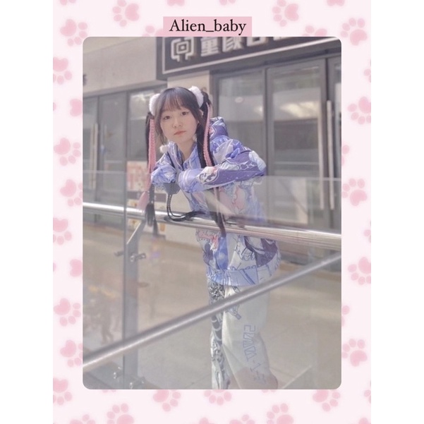 Áo khoác hoodie zip in hình anime nhân vật REM