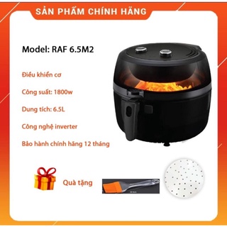 Nồi chiên không dầu RAPIDO Model:RAF6.5M2 1800W tặng KÈM QUÀ HÀNG CHÍNH HÃNG