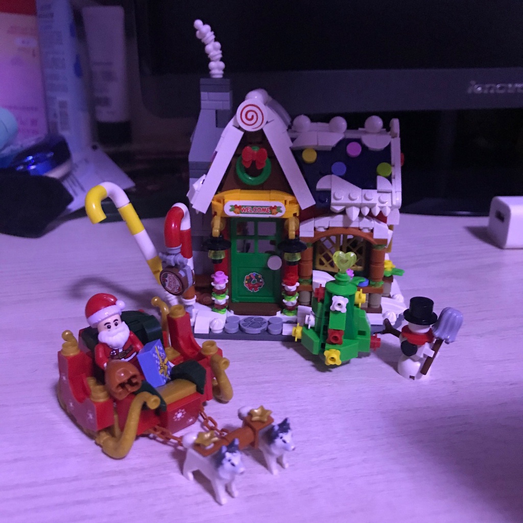 Đồ chơi lắp ráp lego Ngôi nhà Giáng Sinh LOZ mini-quà tặng Noel cho bé