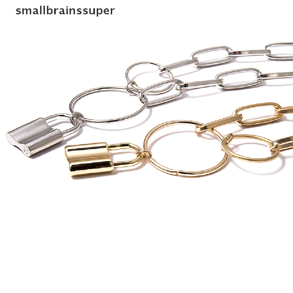 Thắt Lưng Dây Xích Khóa Kim Loại Goth Nhỏ Cho Nữ