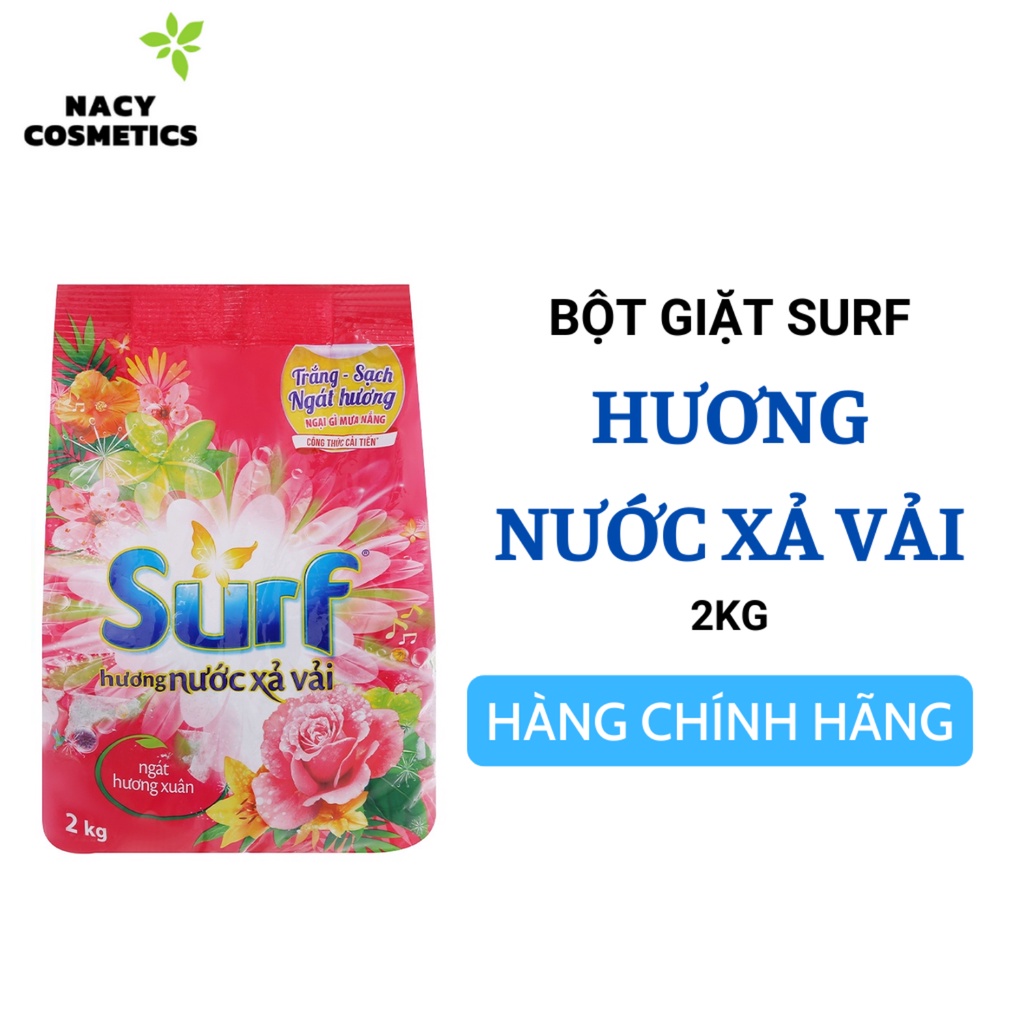 Bột Giặt Surf Hương Nước Xả Vải Túi 2kg