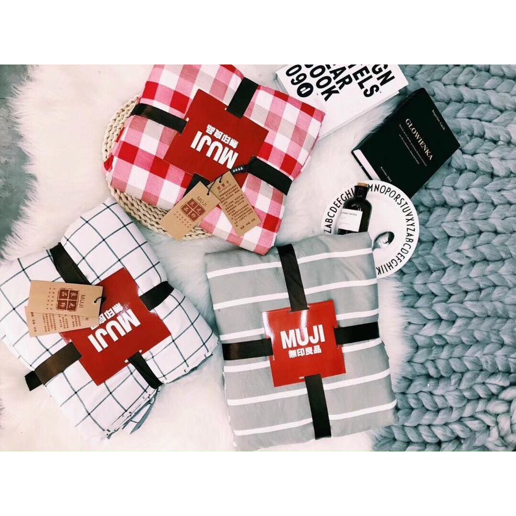 [BÁN LỖ XIN 5 SAO] (NHẬP KHẨU) Chăn Muji đũi cotton - Chăn hè cao cấp