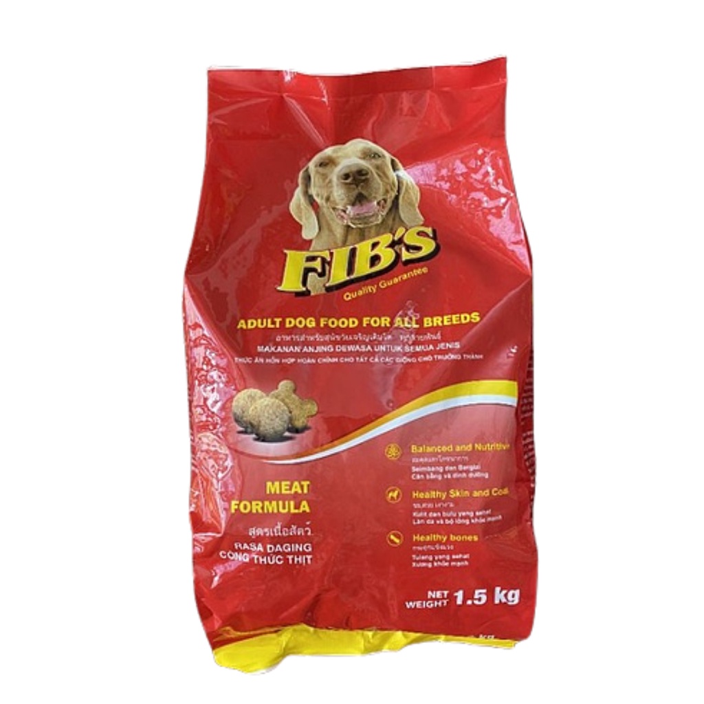 [Chính hãng][Date xa][Hỏa tốc]Hạt Chó Lớn Fib's Gói 1.5Kg Trên 12 Tháng Tuổi