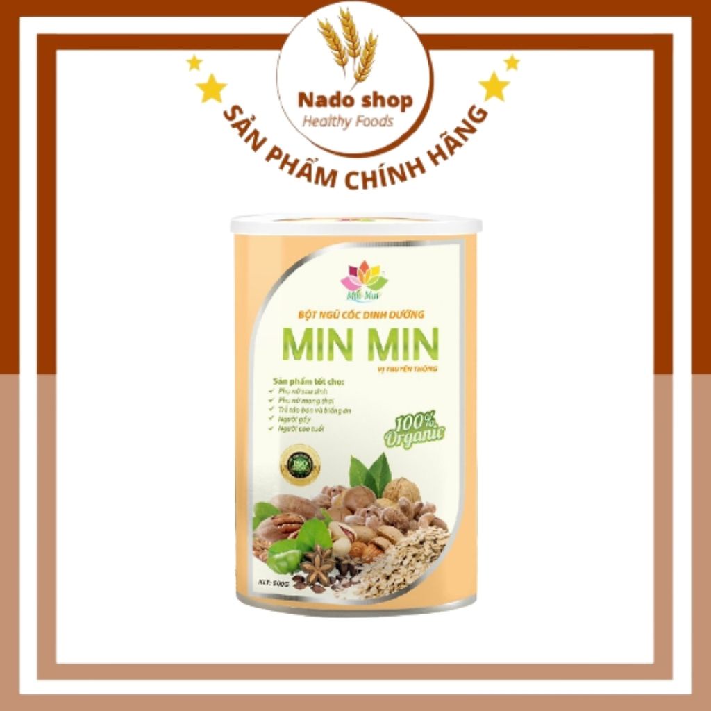 Ngũ Cốc Lợi Sữa Min Min 29 Loại Hạt, Bột ngũ cốc Dinh Dưỡng Min Min 500g